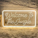 Welcome to the Jungle Neon Sign, Neon Light Sign for Wall Decor Dimmable Warm White LED signs for Bedroom Home Birthday Party Wedding Engagement Garden Man Cave Decor USB Powered by GreenHaven Gardens