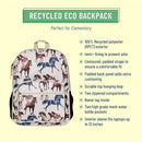 Wildkin ECO rPET Kids Backpack – Recycled, Padded, Adjustable for School & Travel – Horse Dreams by TinyTreasures Baby Boutique