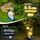 Outdoor Garden Gnomes Statue: Solar Garden Decor with LED Light Patio Yard Lawn Decoration Valentine's Day Gifts for Women by GreenHaven Gardens