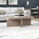 Henn&Hart Elna Coffee Table, 44" Wide,Grey by CozyNest Decor