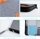 Real Leather Wallet RFID Family Passport Holder Waterproof Travel Essentials (Grey) by TinyTreasures Baby Boutique
