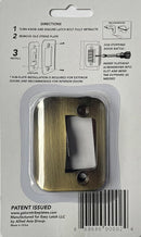 Gator Door Latch Restorer - Strike Plate (Antique Brass) by TinyTreasures Baby Boutique