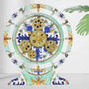 The Gears Clock Wall Clock Italy Collection with Moving Gears (Maiori, 10 inch Round) by CozyNest Decor