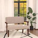 Accent Chair 2 Seat, Arm Chairs with Soft Seat and Armrests for Living Room, Love seat for Dining, Reading, and Waiting Rooms (Beige) by CozyNest Decor