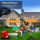 String Light Poles 2 Pack 9.8FT Light Pole for Outside Hanging - Backyard, Garden, Patio, Deck Lighting Stand for OutdoorParties, Wedding by GreenHaven Gardens