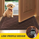 JSEI Dirt Trapper Door Mat 36"x60", Non-Slip Washable Entryway Mats, Dog Door Mat, Stain Resistant and Absorbent Floor Mats, Low Profile Welcome Mat for Front Back Door, Brown by CozyNest Decor