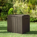 JUMMICO 31 Gallon Resin Deck Box Waterproof Indoor Outdoor Storage Boxes for Patio Furniture Cushions and Garden Tools (Brown) by CozyNest Decor