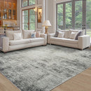 10x14 Area Rugs for Living Room: Soft Abstract Large Area Rug Non-Shedding Anti-Skid Stain Resistant Indoor Floor Modern Washable Rugs for Bedroom Dining Room Nursery Farmhouse Home Office-Black/Gray by TinyTreasures Baby Boutique