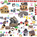 105 Miniature Fairy Garden Accessories, Fairy Garden Kit, Fairy Garden Animals, Miniature Figurines, Micro Landscape Ornaments Kit, Garden DIY Kit for Dollhouse Decoration Plant House Decor by GreenHaven Gardens
