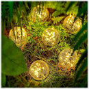 Honoson 3.9 Inch Solar Globe Lights Outdoor Waterproof, Solar Balls for Garden Cracked Glass Ball, Ground Landscape Garden Decor for Patio and Yard Lawn Backyard (8 Pieces) by GreenHaven Gardens