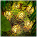 Honoson 3.9 Inch Solar Globe Lights Outdoor Waterproof, Solar Balls for Garden Cracked Glass Ball, Ground Landscape Garden Decor for Patio and Yard Lawn Backyard (8 Pieces) by GreenHaven Gardens