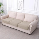 hyha Waterproof Couch Cushion Covers for Pets, Non Slip Sofa Seat Cover for Dogs Washable, Soft Thick Stretch Jacquard Fabric, Sofa Slipcovers with Elastic Bottom (3 Pieces, Taupe) by CozyNest Decor