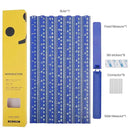 Height Measurement for Wall, Children Height Chart Ruler, Portable 3D Removable Growth Chart, Wall Height Measurement for Kids and Nursery Medical Office 79 inch (Blue) by CozyNest Decor