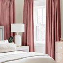 MIULEE 100% Blackout Linen Textured Curtains for Bedroom Solid Thermal Insulated Dusty Rose Grommet Room Darkening Curtains & Drapes Luxury Decor for Living Room Nursery 52 x 72 Inch (2 Panels) by TinyTreasures Baby Boutique