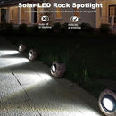 2 Pack Solar Rock Lights, Outdoor Decorative Garden Spotlights for Pathway, Walkway, Yard, Landscape, Patio by GreenHaven Gardens