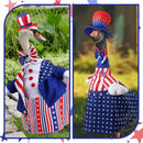 Frienda 2 Set Porch Goose Outfits Clothes 23 Inch Garden Raincoat Flag Bee Fishing Style Goose Costume for Lawn Patio Valentine's Day Decor by GreenHaven Gardens