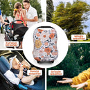 Rquite All-in-1 Car Seat Cover Baby, Carseat Covers for Girl Boy, Stretchy Soft Infant Car Seat Cover, Multi-use Baby Carrier Cover, Car Seat Canopy, Stroller Sun Shade, Nursing Breastfeeding Cover by TinyTreasures Baby Boutique