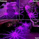 DenicMic Halloween Solar Lights Outdoor 15 Pack Purple LED Waterproof Yard Garden Patio Backyard Pathway Walkway Landscape Lawn Outside Halloween Decorations Outdoor by CozyNest Decor