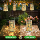 Solar Lanterns, Waterproof Hanging Metal Decorative Lights for Outdoor Use, Garden, Yard, Backyard, Porch, Table, Pathway - Butterfly Solar Powered Cool/Warm Light, 1 Pack by GreenHaven Gardens