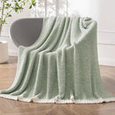 MIULEE Sage Green Super Soft Throw Blanket for Couch, Cozy Fluffy Warm Throws Knit Blankets for Sofa, Bed, Chair, Living Room, Camping, Picnic, Spring Home Decor,50 x 60 inch by CozyNest Decor