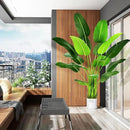 7.2ft Artificial Silk Bird of Paradise Palm Tree (85in) with 17 Trunks Faux Tree and Plastic Nursery Pot, Fake Plant for Office House Farmhouse Living Room Home Decor (Indoor/Outdoor) by CozyNest Decor