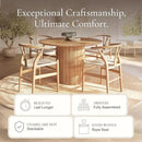 POLY & BARK Weave Chair, Single, Natural by CozyNest Decor