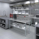 AmGood Double OverShelf Stainless Steel NSF - Many (72" Long x 12" Deep) by CozyNest Decor