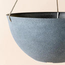 LA JOLIE MUSE Large Hanging Planters for Outdoor Plants - Hanging Flower Pots Weathered Gray (13.2 Inch, Set of 2) by GreenHaven Gardens
