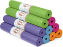 10 Pack Economy Yoga Mat, 68" x 24" Non Slip Exercise Mat, 3mm Thick Gym Mat, Bulk Non Toxic Yoga Mats for Home Workout and Studios by TinyTreasures Baby Boutique