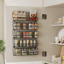 X-cosrack Spice Rack Organizer, 5-Tier Wall Spice Rack, Stackable Hanging Spice Jars Storage Racks, Great for Kitchen and Pantry, Up to Storage 48 Jars(Patent No.:D909138S) by CozyNest Decor