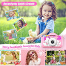 Upgrade Unicorn Kids Camera, Christmas Birthday Gifts for Girls Boys Age 3-12, 1080P HD Selfie Digital Video Camera for Toddlers, Cute Portable Little Girls Boys Gifts Toys for 3 4 5 6 7 8 9 Years Old by TinyTreasures Baby Boutique