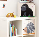 3 Sprouts Toy Storage Organizer: Toy Box Cube Organizer for Playroom, Nursery - Foldable Storage Bin - Gorilla by TinyTreasures Baby Boutique