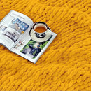Ultra Soft Chunky Knit Blanket Throw -40x50 Hand Knitted Warm Chenille Throw Blanket, Home Decor Soft Thick Yarn Cable Knit Blanket Breathable Fleece Banket Christmas for Couch Bed Sofa Best GIF by CozyNest Decor