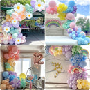 219Pcs Daisy Balloon Arch Garland Kit - Pastel Rainbow Balloons Arch Kit with Daisy Balloons,Banner,Cake Toppers,12 3D Butterfly, for Birthday Party, Baby Shower, Flower Themed Party Decorations by TinyTreasures Baby Boutique