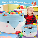 Large Baby Basket Toy Storage 3 Pack, (20"x13.8") Woven Baby Laundry Basket Blanket Basket, Stuffed Animal Storage, Baby Gift Basket Empty, Toy Basket for Kids, Dog, Cat. by TinyTreasures Baby Boutique