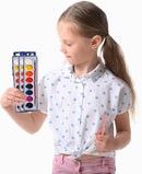 Bedwina Watercolor Paint Set- Bulk Of 24 Sets - 8 Water Color Washable Paints, Palette Tray and Painting Brush, for Art Schools and Paint Party Supplies by TinyTreasures Baby Boutique