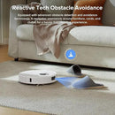roborock Qrevo Series Robot Vacuum and Mop, 8000Pa Suction, Upgraded from Qrevo S, Anti-Tangle Brush, Smart Obstacle Avoidance, Auto Mop Washing, All-in-One Dock, 200RPM Spinning Mops, White(QV 35A) by CozyNest Decor
