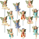 Bucherry 12 Pieces Garden Mini Fairies Figurines Miniature Fairy Sculpture Decoration Tiny Garden Accessories for Home Outdoor Yard Lawn Flower Pot Decor(Elegant) by GreenHaven Gardens