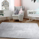 BALAPET Thick Memory Foam 71x59 Play Mat for Playpen, Super Soft Velvet Portable Baby Playpen Mat for Kids Toddler Crawling and Play, Non-Slip Bottom Playmat, Grey by TinyTreasures Baby Boutique