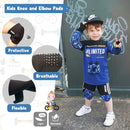 Soft-Style Kids Knee and Elbow Pads with Bike Gloves, Flexible Impact-Resistant Gear for Ages 2-11, Designed for Balance Bikes, Roller-Skating, and Skateboarding by TinyTreasures Baby Boutique