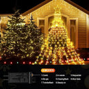 JXLEDAYY Christmas Lights Outdoor Decorations 344 LED Star Lights - Easy to Install Waterproof Fairy String, 8 Modes Xmas Tree for House Garden Party Wedding Holiday-Warm White by GreenHaven Gardens