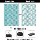 HEBE Outdoor Rug Waterproof 8x10, Reversible Plastic Straw Rug RV Camping Rug, Indoor Outdoor Patio Mat Clearance, Outside Carpet for Porch,Deck,Camper,Balcony,Backyard,Picnic by GreenHaven Gardens