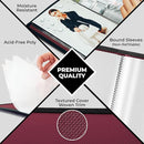 Dunwell Small Photo Album 5x7 (2-Pack, Ruby), Black Mounting Paper, 5 x 7 Photo & Art Portfolio Presentation Book, 24 Sleeves Display 48 Pages, Professional Picture Book for 5x7 Artwork, Postcards by TinyTreasures Baby Boutique