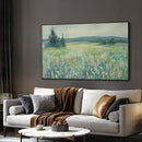 SIGNWIN 36"x60" Extra Large Framed Wall Art Wildflower Meadow Landscape Soft Pastel Nature Illustration for Home Living Room Bedroom Decor (Frame Assembly Required) by CozyNest Decor