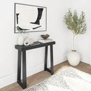 Plank+Beam Solid Wood Console Table, 36 Inch, Sofa Table, Narrow Entryway Table for Hallway, Behind The Couch, Living Room, Foyer, Easy Assembly, Black by CozyNest Decor