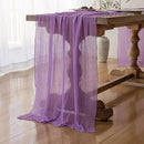 Table Runner Lavender Gauze Rustic Boho Lilac Cheesecloth Grape Table Runner 120 Inch 10 FT for Wedding Baby Bridal Shower Birthday Bridgerton Party Long Sheer Home Decorations by CozyNest Decor