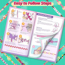 Friendship Bracelet Making Kit, Arts and Crafts Loom Bracelet Maker for Kids, Jewelry String Making supplies with 3 Thread Styles & 6 Bead Types, Christmas Birthday Gifts for Girls Ages 6 7 8 9 10+ by TinyTreasures Baby Boutique
