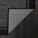CAMILSON Indoor Outdoor Rug, 6x9 Bordered Dark Grey Black Modern Area Rugs for Indoor and Outdoor Patios, Kitchen and Hallway Mats, Washable Porch Deck Outside Carpet (Bordered Black, 6 x 9) by GreenHaven Gardens
