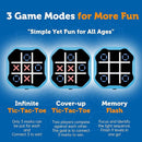 3 in 1 Electronic Tic Tac Toe Game, Handheld Digital Tic Tac Toe Bolt Game with Silent Mode, Portable Learing Toy Gift for Kids & Adults, Blue (One Pack) by TinyTreasures Baby Boutique