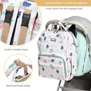 Diaper Bag Backpack, Diaper Bags for Baby Girls Boys, Baby Bags for Moms Dads, Nappy Changing Bag with Insulated Pockets,Multi-functional Waterproof Backpack with Stroller straps-Berry White by TinyTreasures Baby Boutique